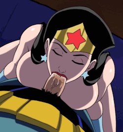 Wonder Woman gives head to Batman [Batman, Wonder Woman]