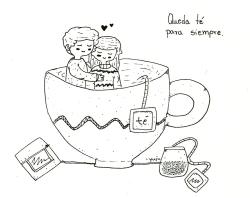 dibujos-del-corazon:  Queda té para siempre -yuju