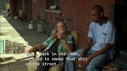 conelradstation:  Willie Nelson and Dave Chappelle in Half Baked (dir. Tamra Davis, 1998)
