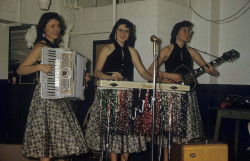 fashionsfromhistory:  Student Band at L. A. Pittenger Student Center Birthday Party  1957 Ball State Digital Media Repository   