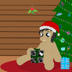 cogsymod:    Cogsy just loves to share his gifts with his friends~So I hope all you cute horses have a fun and safe holiday, and a wonderful new years eve!Credit to the following peeps!PaintHeart Helped with coloring and lining!Darkcandle Helped tweeking