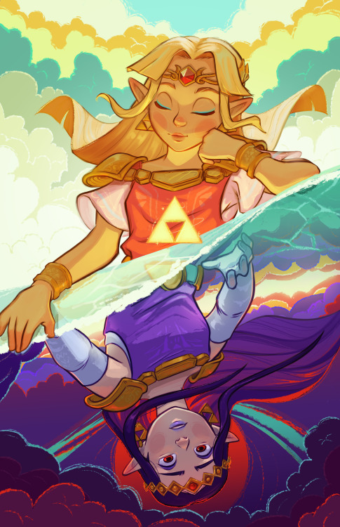 truffeart:truffeart:Our beloved Princesses from A Link Between Worlds &lt;3 Prints are now available on my Etsy! &lt;3