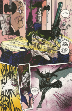 Art by Bill Sienkiewicz. Page from DC 1st: Batgirl/Joker (DC Comics, 2002) From Oxfam in Nottingham.