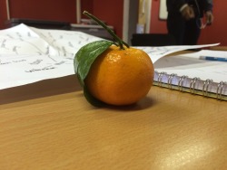 Actually too in love with this orange to eat it