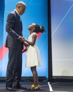 iamhannalashay:  danigre:  elegantpaws:  buzzfeedgeeky:  25 Photos That Show What Obama’s Presidency Means To Young Black Americans  :)  He puts a light in their eyes and a big ole grin on their faces. God bless our kids, POTUS, and his family.   Obama