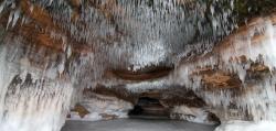atlasobscura:  Lake Superior Sea Caves Open For the First Time in 5 Years  For the first time in five years, visitors can walk on the ice of Lake Superior to get to the Apostle Islands sea caves. If people don’t mind feeling moving ice below one’s