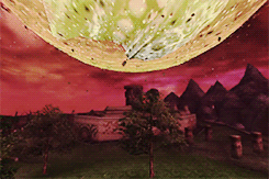 warriorzelda:  Zelda Gif ChallengeFavorite Cutscenes [2/3]: Time’s End “And so the angry moon fell from the sky, annihilating this world and its many inhabitants.” 