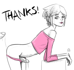 joystiksmut:  Thank you.  For all the likes, reblogs, followers, nice comments, and for letting me get you hard/wet 