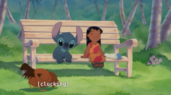 avas-poltergeist:  indigofactory:  tardis-mind-palace:  fyliloandstitch:  This scene cracks me up. Not just for the dialogue, but for the mini-heart attack Stitch seems to have when Lilo yells out.   I love Stitch so goddamn much. He can lift things