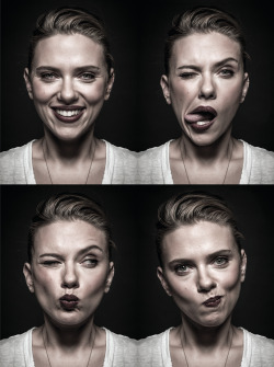 lostinscarlett:  Scarlett Johansdon photographed by Andy Gotts MBE as part of Behind the Mask, a set of snaps of over a hundred actors and actresses that have either won or been nominated for a BAFTA since 1954. The exhibition is held at Somerset House