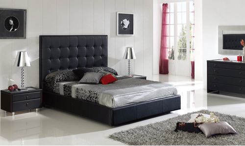 Black modern bed frames