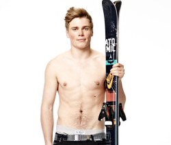 tgrade5:  This is Gus Kenworthy, Olympic skier. He’s mostly been photographed with the Sochi, Russia, puppies he wants to adopt. 
