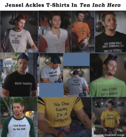 movie:  Jensen Ackles T-Shirts in Ten Inch Hero (2007) for more like this follow movie