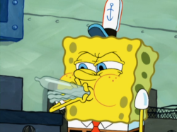 ruinedchildhood:  Remember the time Sponge Bob made a Squidward balloon animal out of condoms 
