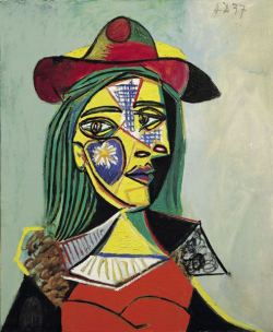 goodreadss:      Woman in Hat and Fur Collar, 1937 by Pablo Picasso   