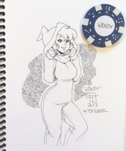 callmepo:Witchtober day 9: Wendy the good little witch - a lttle more grown up but still likes wearing her onesie O oO &lt;3