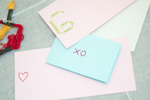 DIY Embroidered Stationery 5
