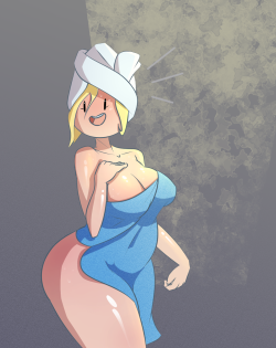 dabble-too:  Got a request for Fionna after getting out of the shower!   &lt; |D’‘‘‘