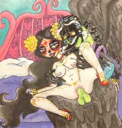 La Muerte and Xibalba  0/////0 Because…. they’re one of the hottest couples ever!! 
