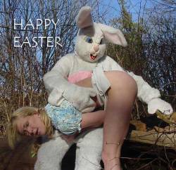 mainebobcat:  scott-spanking-nh:  Nothing says Happy Easter like a good spanking  Or a pervy Easter Bunny!  One of my favorite Pukka spanks (or whatever it&rsquo;s called). I&rsquo;d love to find the whole shoot, I have some (most?) of the strap-on contin
