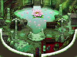 ito2dartist: Commission: library/temple (map for Rpg Maker MV game)