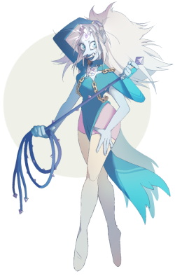 zircontulip:  Opal Redesign for my Nightmare Gems AU I´ve been thinking about her design for so long, and I´m quite happy with the end result. Her fighting style is more wild and she´s even less stable than canon Opal, but otherwise they are pretty