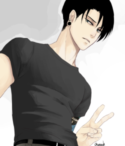 maroxo:  Levi no, leave the selfies to Mikasa and Eren. Don’t do this you don’t even smile gdi #Selfiesfrombelowtotallymakeyoulooktaller 