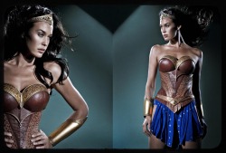 longlivethebat-universe:  Megan Gale as Wonder Woman (Justice League Mortal) 
