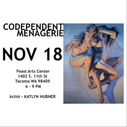 ✨Dear people of Seattle and Tacoma WA: the supremely talented and badass @katlynart is having a show with her paintings this weekend and you should go✨