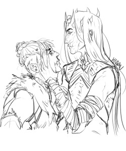 Night King AU Vin and I were talking about. I’m dreading/excited for the episode tonight Vincialem belongs to @skogselv / Vikrolomen belongs to me