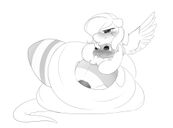 Flutter-naga found a new favorite toy~Little gift for kenshi &gt;w&lt; Also what do you guys think of naga-ponies?