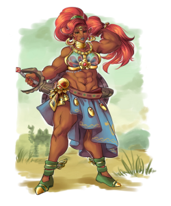 paniniprince:commission for my lovely friend @arkiela!! i cant believe i had never drawn urbosa before, thank you for making me see the light