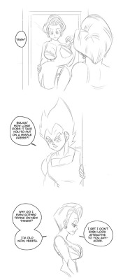   Anonymous said to funsexydragonball: I&rsquo;ve always thought EoZ/GT Bulma deserved some love. Any chance we could see her getting the same kind of love? But from Vegeta. Maybe a whole bit where he still finds her beautiful despite her &ldquo;aging&rdq