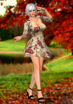 xxxkammyxxx:  Christie in her casual dress!Remember to activate Back Face Culling, Always Force Culling and Mettalic mapsJust update of my old port. U will see diffrents on mettalic meshes, less shinny body and dress, fixed dress bone names(no more skirt)