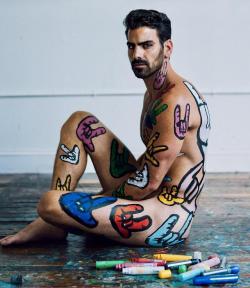 barelyfamousandnaked:Nyle Dimarco’s cover for Gay Times Magazine.
