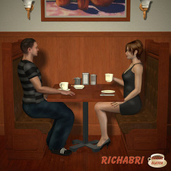 Richabri’s new “The Coffee Clatch Set” is an 21-piece (PP2) prop set replicating a vintage coffee shop/restaurant setting. This is a complete set that comes with a modular design that can be used as a construction set to build however large of a