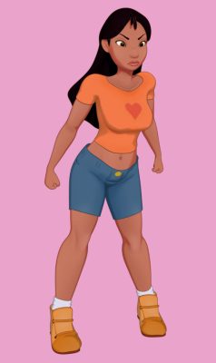 skuddpup:  Nani’s rig is done! Heres some renders of her!now should I make Stitch? or the Lifeguard?
