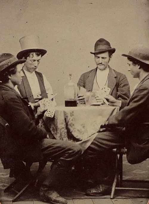 themaninthegreenshirt:    Billy the Kid [1859-81] The American outlaw, born Henry McCarty, killed 8 people before being shot dead at the age of 21. This photo of the criminal [2nd from the left], is said to be only 1 of 2 in existence of him, is being