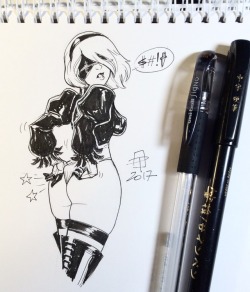 callmepo:YoRHa 2b is not happy. Best new gaming booty of 2017!!!