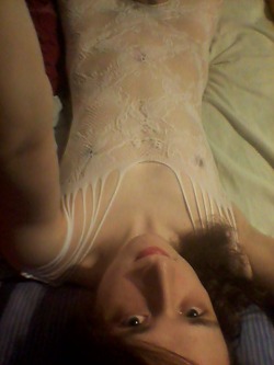 alisha-x-trap:  My little white bodysuit~ =33