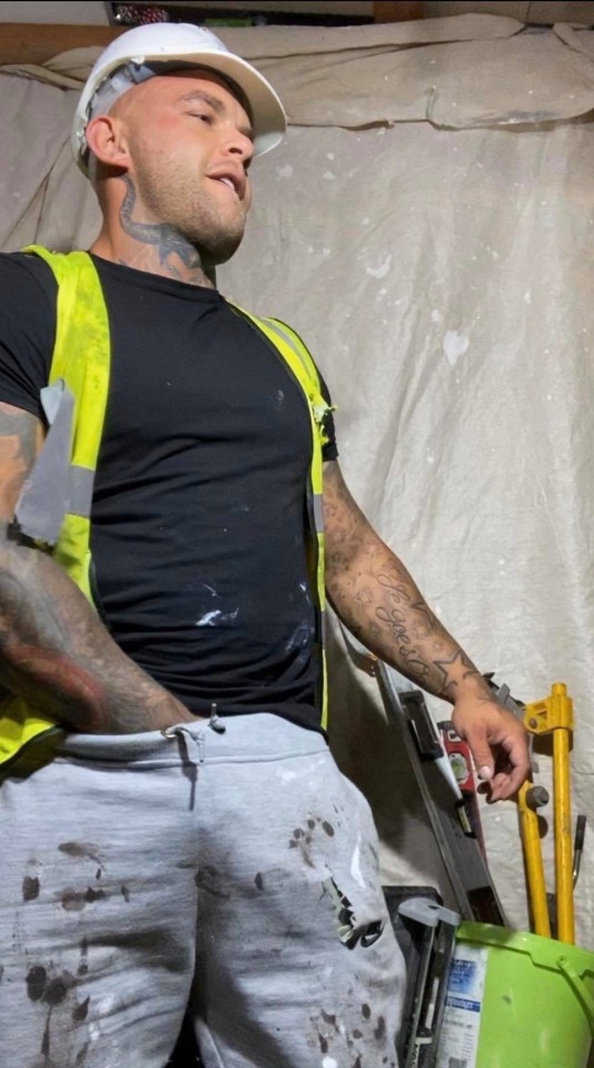 dirtyswapandshift:His new name was Snake. From now on he would be a site worker and a himbo, nothing more. His name was an homage to the tattoo on his neck and his giant cock. He formerly was an average mid-30s lawyer, but due to being a public defender