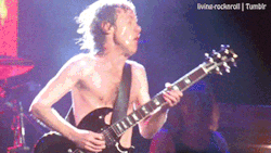 living-rocknroll:  Angus Young - AC/DC | Performance on Hells Bells Hells Bells - AC/DC | Live at Plaza De Toros, 1996 