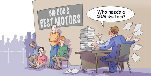 A guy asking who needs a Dynamics CRM system?