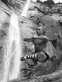 wolfdiesel:  swolebrohamlincoln:  effervescent-cloudwalker:   The Monks of Shaolin  Coolest. Photoset. Ever.  Lifelong training for that strength and body control  Like Bruce Lee used to say: I fear no the man who has practiced 10,000 kicks, but the man
