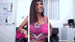 oboobsgif:  Mia Khalifa’s 3D titty pop Follow Boobs Gif