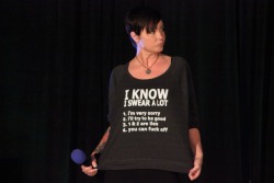 bigmammallama5:  doctor-could-be-bisexual:  ladysidhe:  carryonmywaywardmeese:  Kim Rhodes - Houston Con 2015  I need this fucking shirt.  Is that the mom from suite life of Zach and Cody?!?  IT IS 