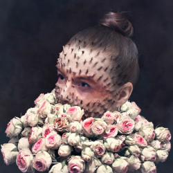 sixtineparis:  littlelimpstiff14u2:   		 			  				 					  	 		Cal Redback’s Unsettling Photographs of People Fused with NatureFor his latest series, French photographer and digital artist Cal Redback  has created slightly unsettling portraits of people