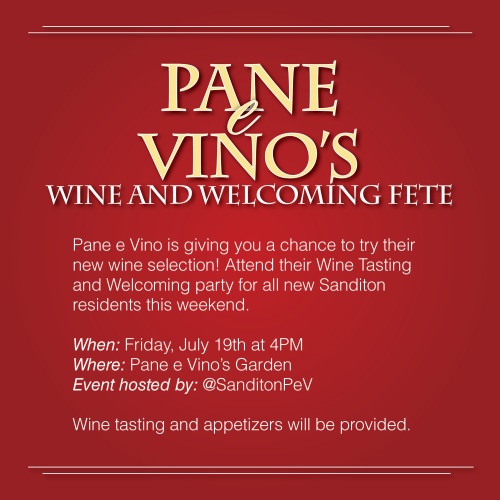 All Sanditonians are invited to mix, mingle, and feast! Make sure to check out Pane e Vino’s website to see a few of its very tasty options!http://sanditonpev.tumblr.com/ [Poster art by Sanditon Pixels.]