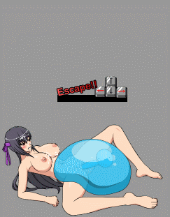 Oppai shinobi girl ninja being raped by an horny exercise ball (actually a slime, but it looks like an exercise ball).