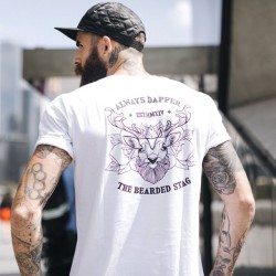 the-bearded-stag:  @chris_perceval rocking our “always dapper” tee. The first release of this tee is almost gone.   www.thebeardedstag.com #thebeardedstag   photo: @aleksandarjason
